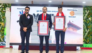 झापाका दुई विशिष्ट शिक्षासेवी प्रसाईं र न्यौपाने मरणोपरान्त सम्मानित